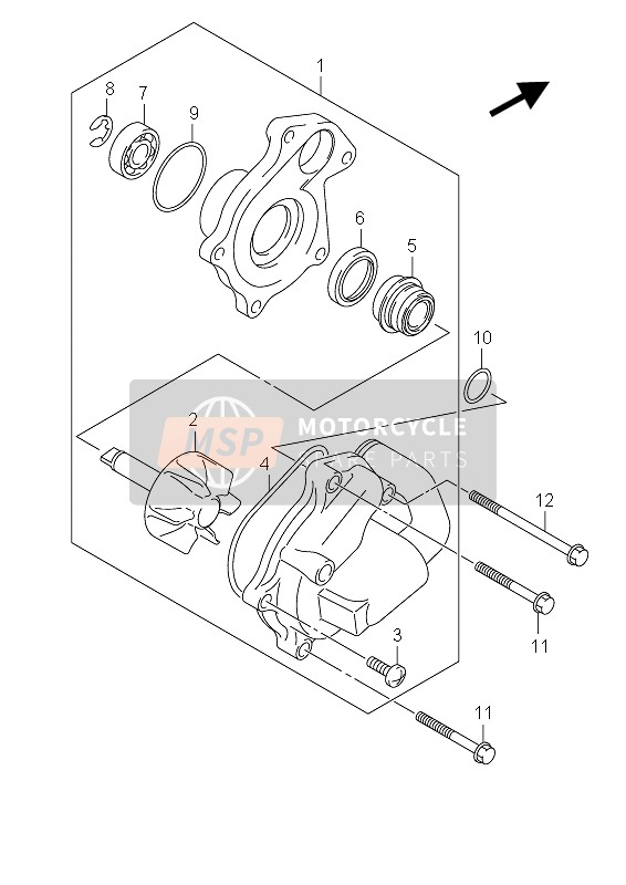 Suzuki UH200 BURGMAN EXECUTIVE 2011 Water Pump for a 2011 Suzuki UH200 BURGMAN EXECUTIVE